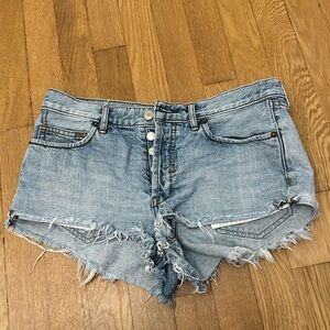 Free People Denim Shorts. Size 26
